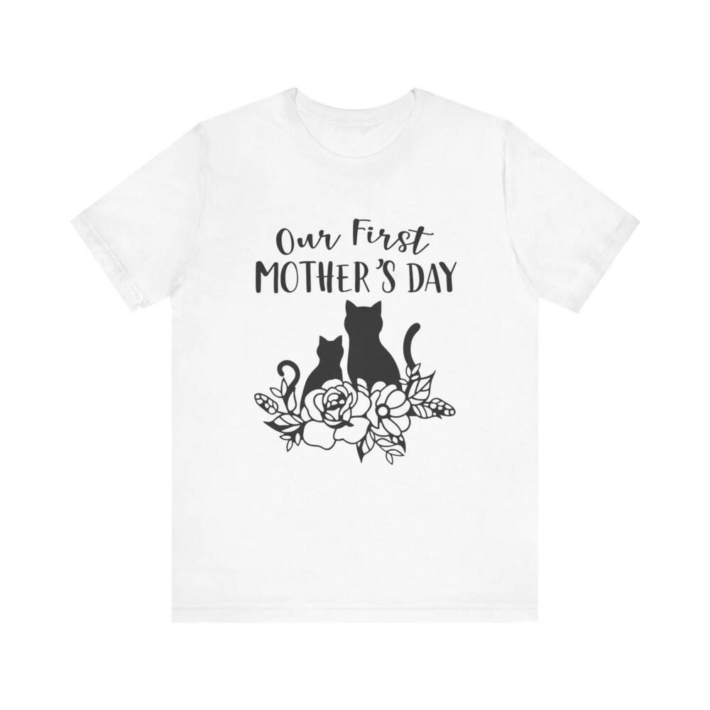 First Mothers Day Cat Mom Shirt Funny Tee